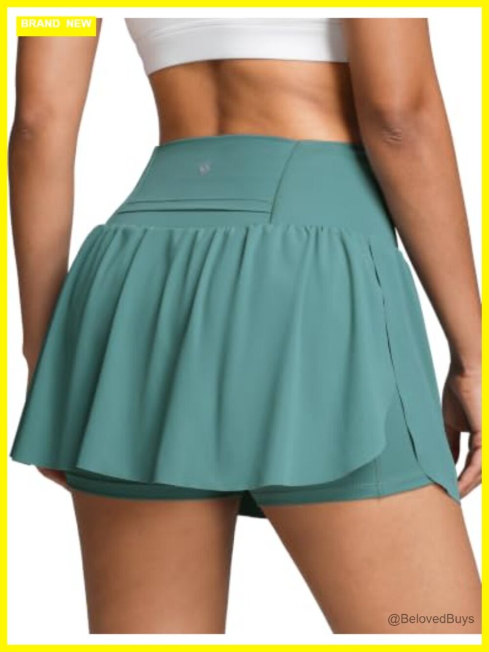 Tennis Skort with 2 Pockets Built-in Shorts Golf Pickleball Active Skirt
